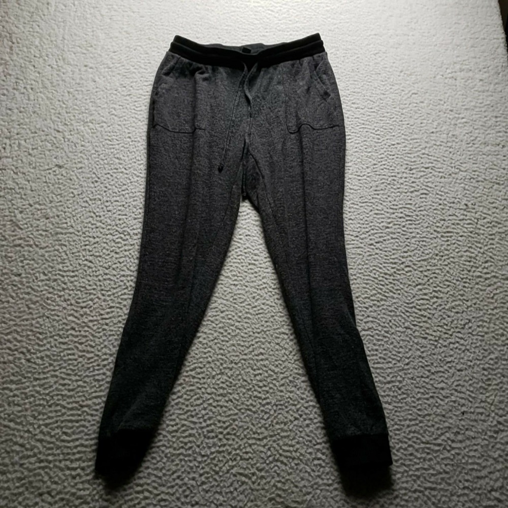 Hot Kiss Jogger Pants Juniors M Gray Knit Elastic Waist Drawstring Soft Lounge